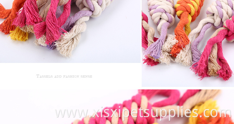 factory sell candy cotton rope chew pet toy for dog